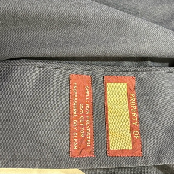 Nordstrom Poly Cotton Blend Top Coat Dress Jacket Dark Navy Blue Mens Size 40R - Picture 11 of 12